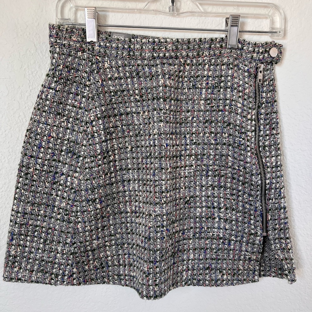ASOS Multicolor Tweed Skirt